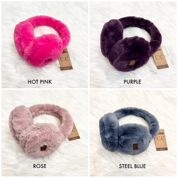 C.C Furry Earmuffs, Faux Fur Earmuffs, Warm Ear Muffs, Winter Accessories - Picture 3 of 3